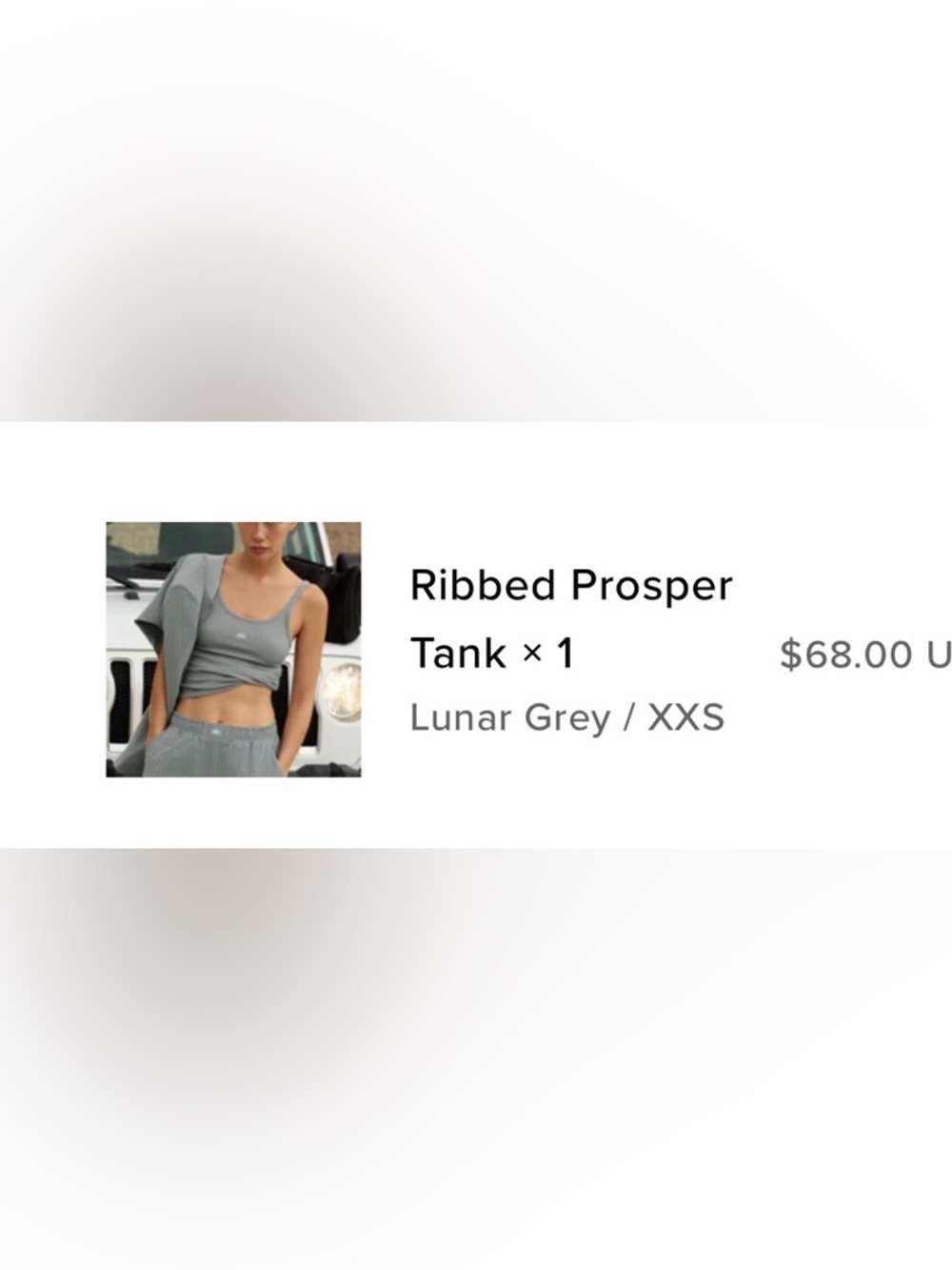 Alo Ribbed Prosper Tank - Picture 2 of 5